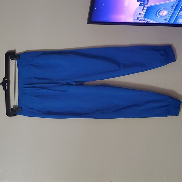 Set of royal blue scrub pants and jacket WORE ONCE!! - Picture 5 of 8